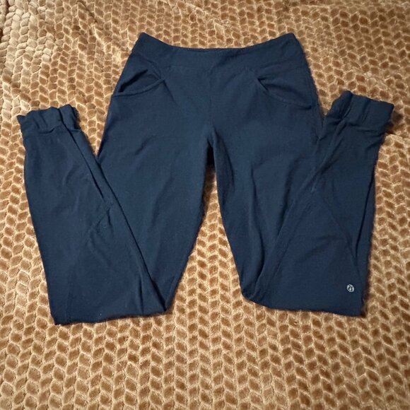 Lululemon Stretch French Terry Joggers Black 33" Inseam Pockets Size 6 - Picture 6 of 11